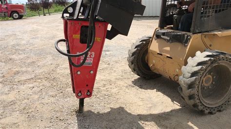 hammer attachment for skid steer|skid loader jack hammer attachment.